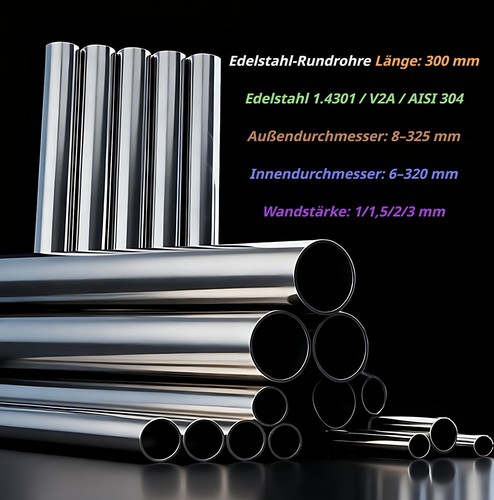 Edelstahl rohr rundrohr v2a - edelstahl,